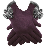 purple womens winter gloves clearance
