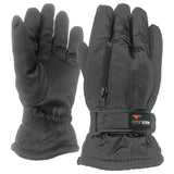 black mens fleece lined gloves uk