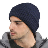 Ribbed 3M Thinsulate Lined Winter Beanie Hat
