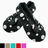 two tone spotty ballerina slippers for women