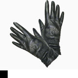 m and s ladies leather gloves - black leather gloves by toskatok