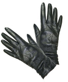 ladies black leather gloves