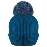 blue thinsulate knitted beanie hat for women