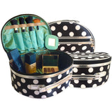 black spotty makeup case