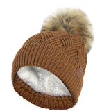 brown hats for women with fleece lining