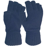 womens fingerless gloves blue