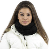 black fur fleece neck warmer for ladies