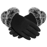 black winter gloves for women