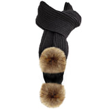 black pom pom scarves for sale