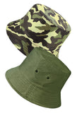 green camouflage bucket hat