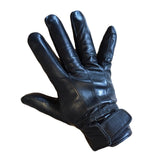 black mens leather gloves clearance