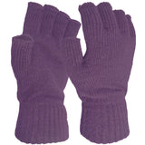 purple fingerless gloves uk