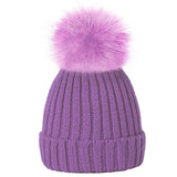 purple girls winter hats