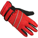 red fleece lined winter gloves for kids