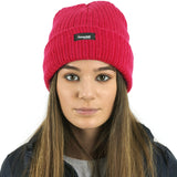 red thinsulate fleece lined hat