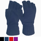 plain winter fingerless gloves womens