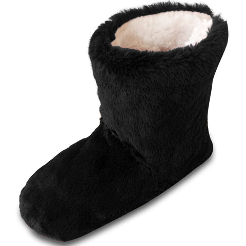 womens winter slipper boots black