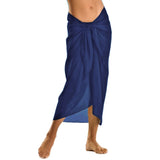 navy beach sarong skirt