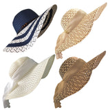 Wide Brimmed Floppy Straw Sun Hat