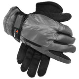 grey womens lined winter gloves