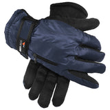 navy ski gloves womens