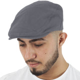 grey cotton flat cap online