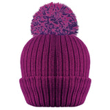 purple thinsulate fleece hat for women