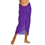 purple beach sarong cover up