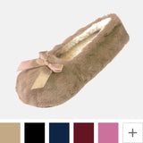 Cut Pile Design Ballerina Style Slippers